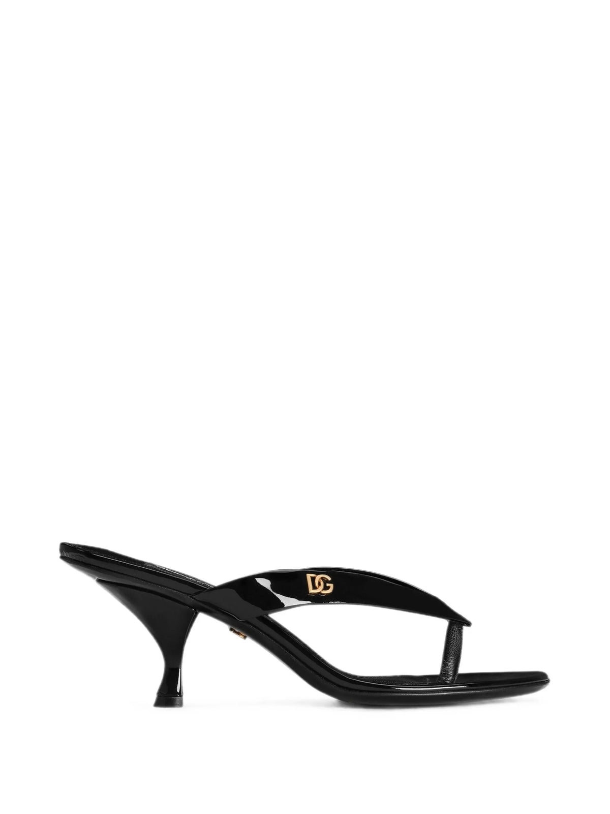 Dolce & Gabbana - Patent Leather Thong Sandals
