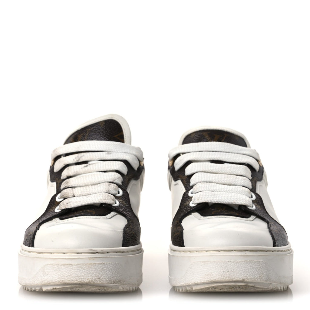 Louis Vuitton - Calfskin Embossed Monogram Time Out Sneakers