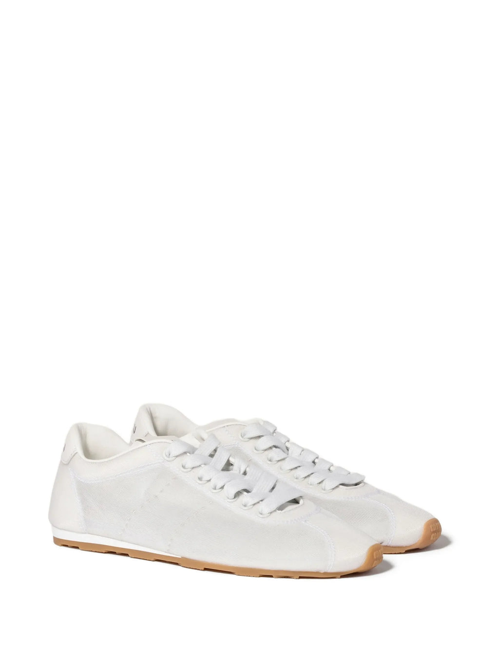 Miu Miu - Plume Mesh Fabric Sneakers