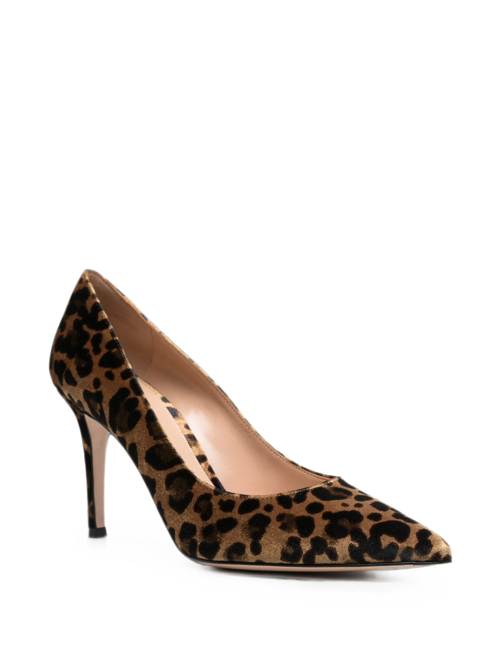 Gianvito Rossi - Gianvito Leopard-print Velvet Heeled Pumps