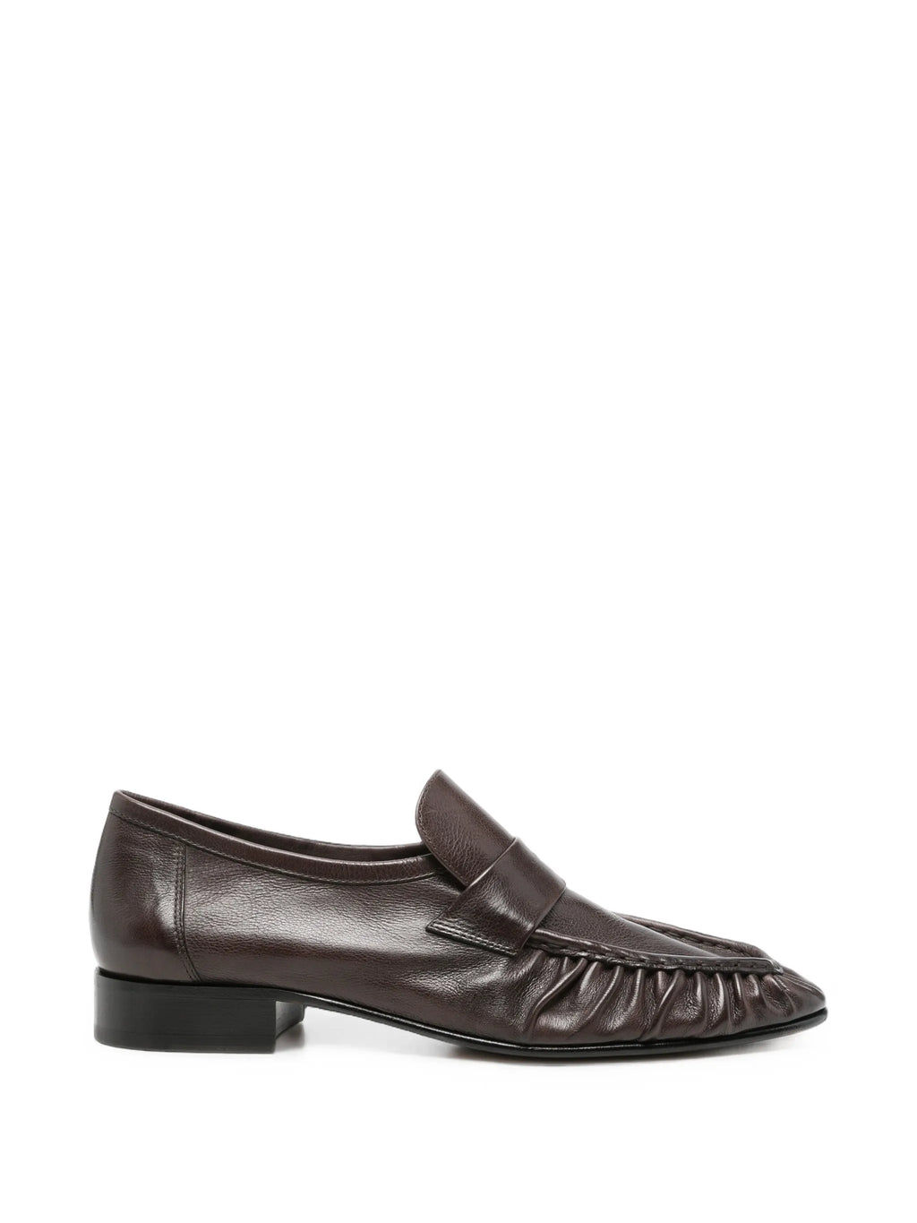 The Row - Ruched Leather Loafers