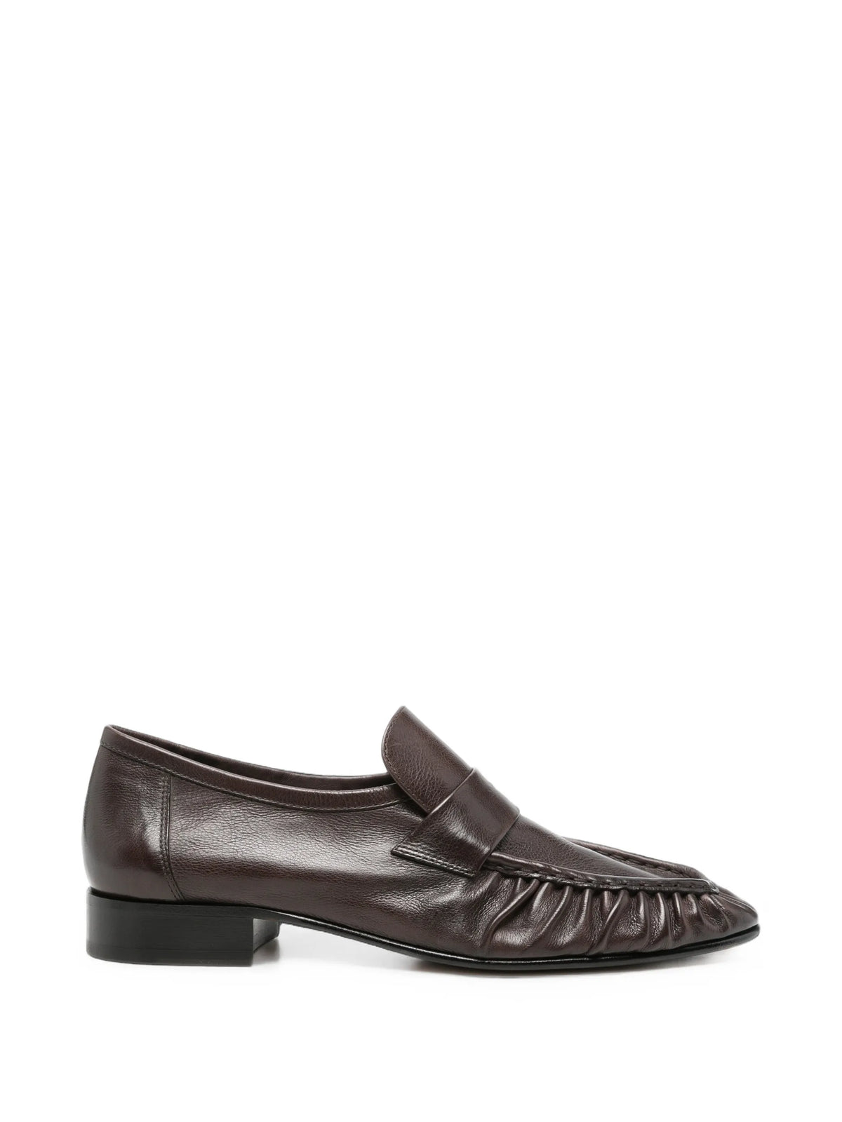 The Row - Ruched Leather Loafers
