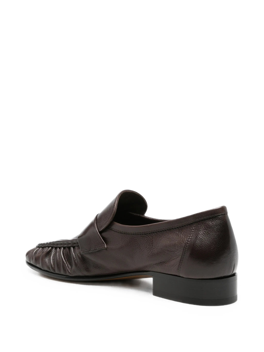 The Row - Ruched Leather Loafers