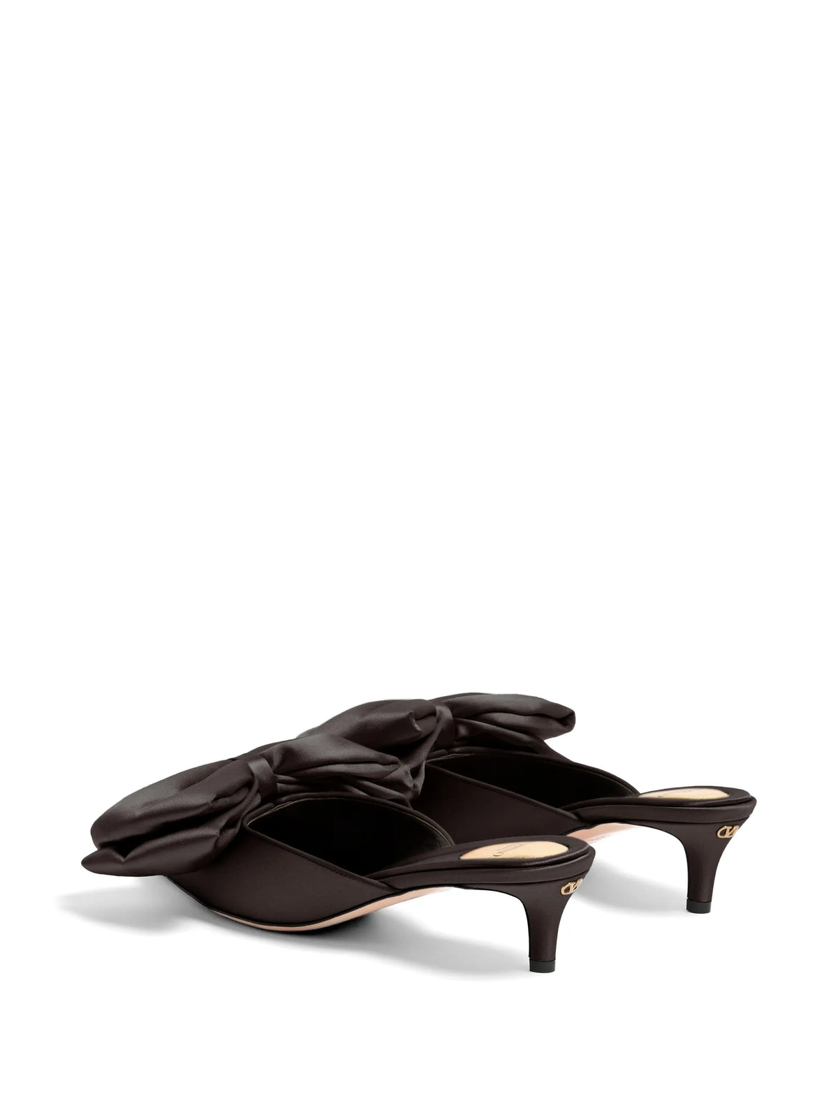 Valentino - Yolande Satin Mules 45mm