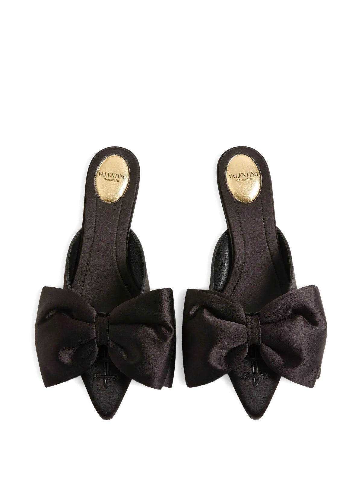 Valentino - Yolande Satin Mules 45mm