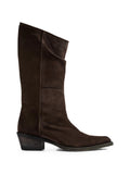 Khaite - Clive Suede Cowboy Boots