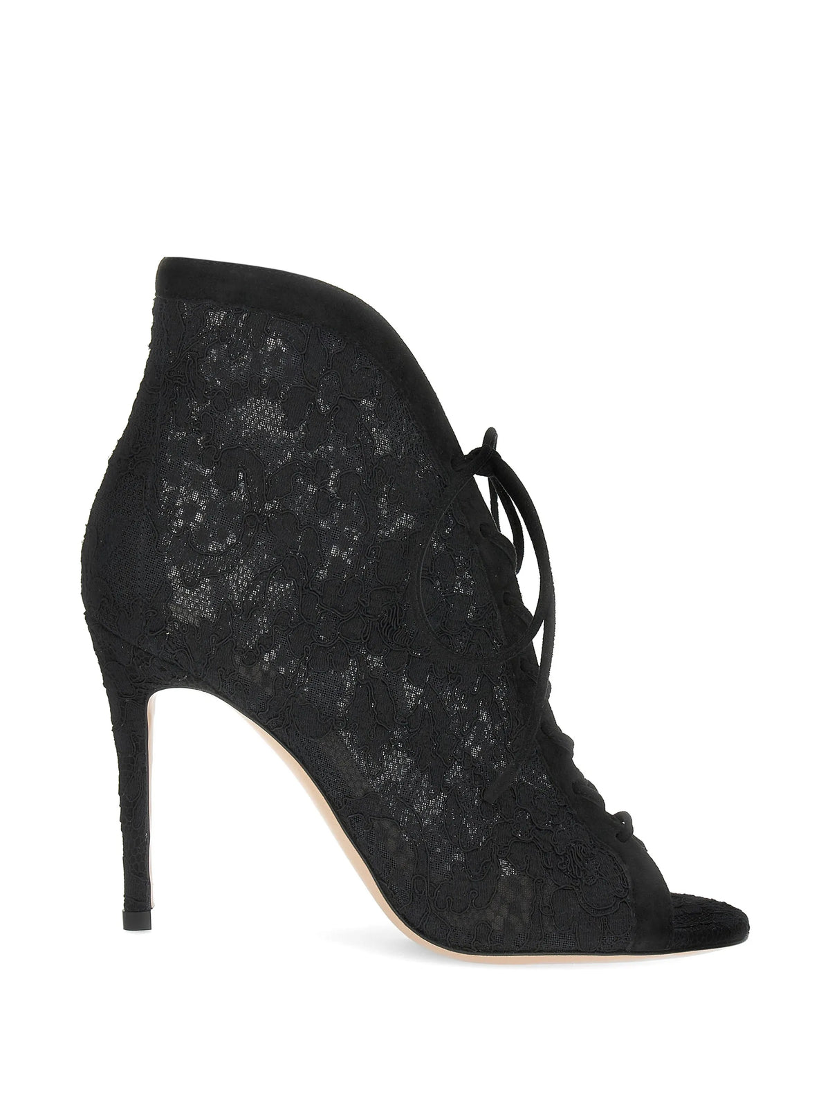 Gianvito Rossi - Lace-up Lace Ankle Boots