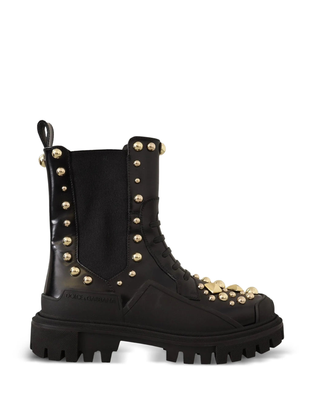 Dolce & Gabbana - Studded Leather Combat Boots