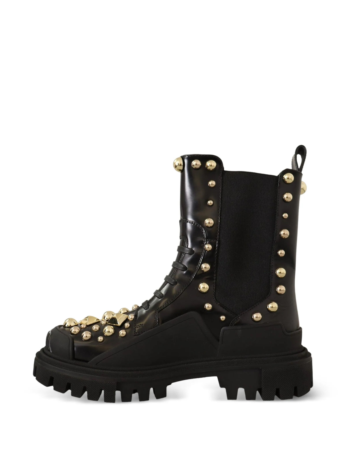 Dolce & Gabbana - Studded Leather Combat Boots