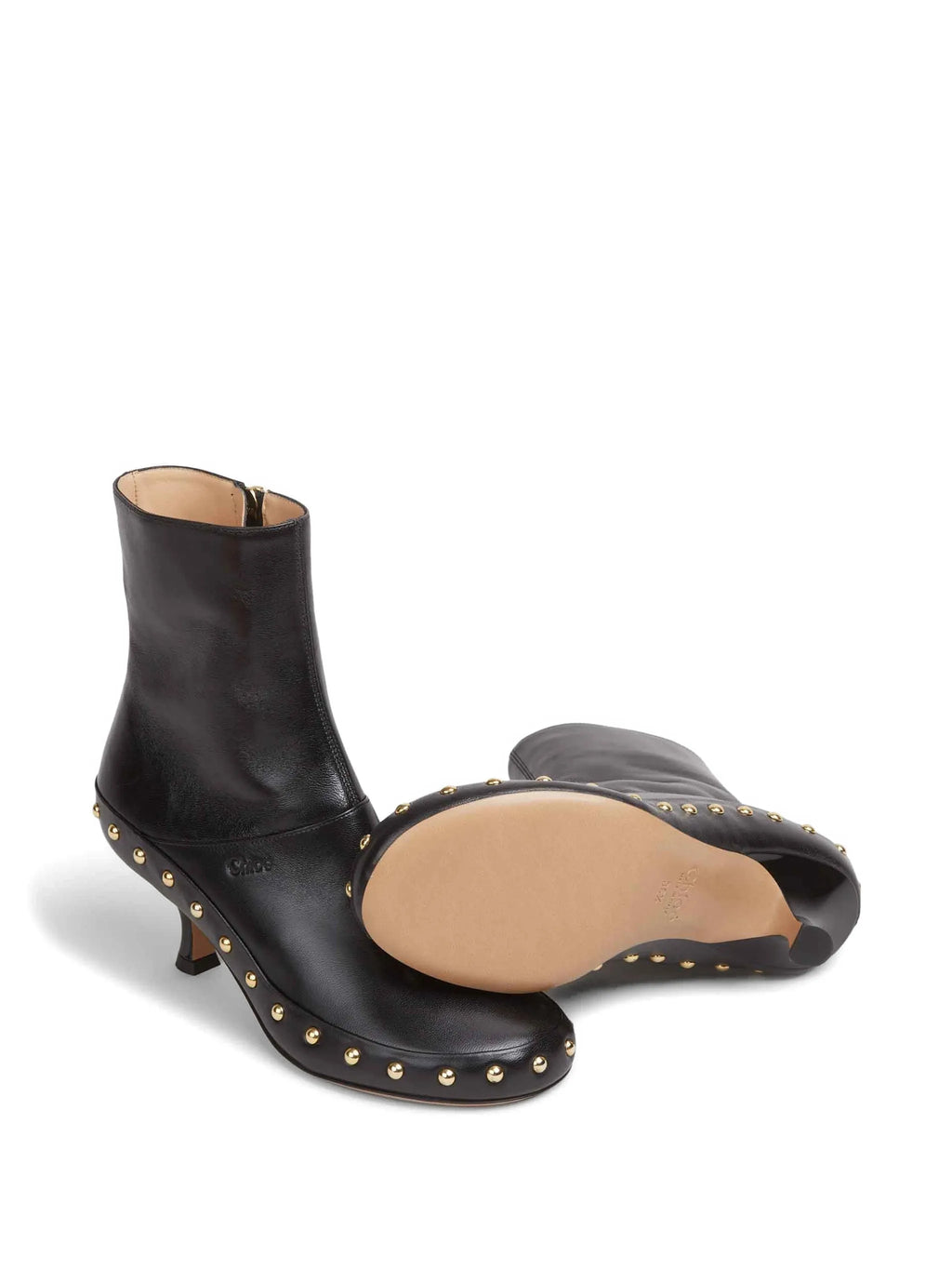 Chloé - Junie Studded Ankle Boots