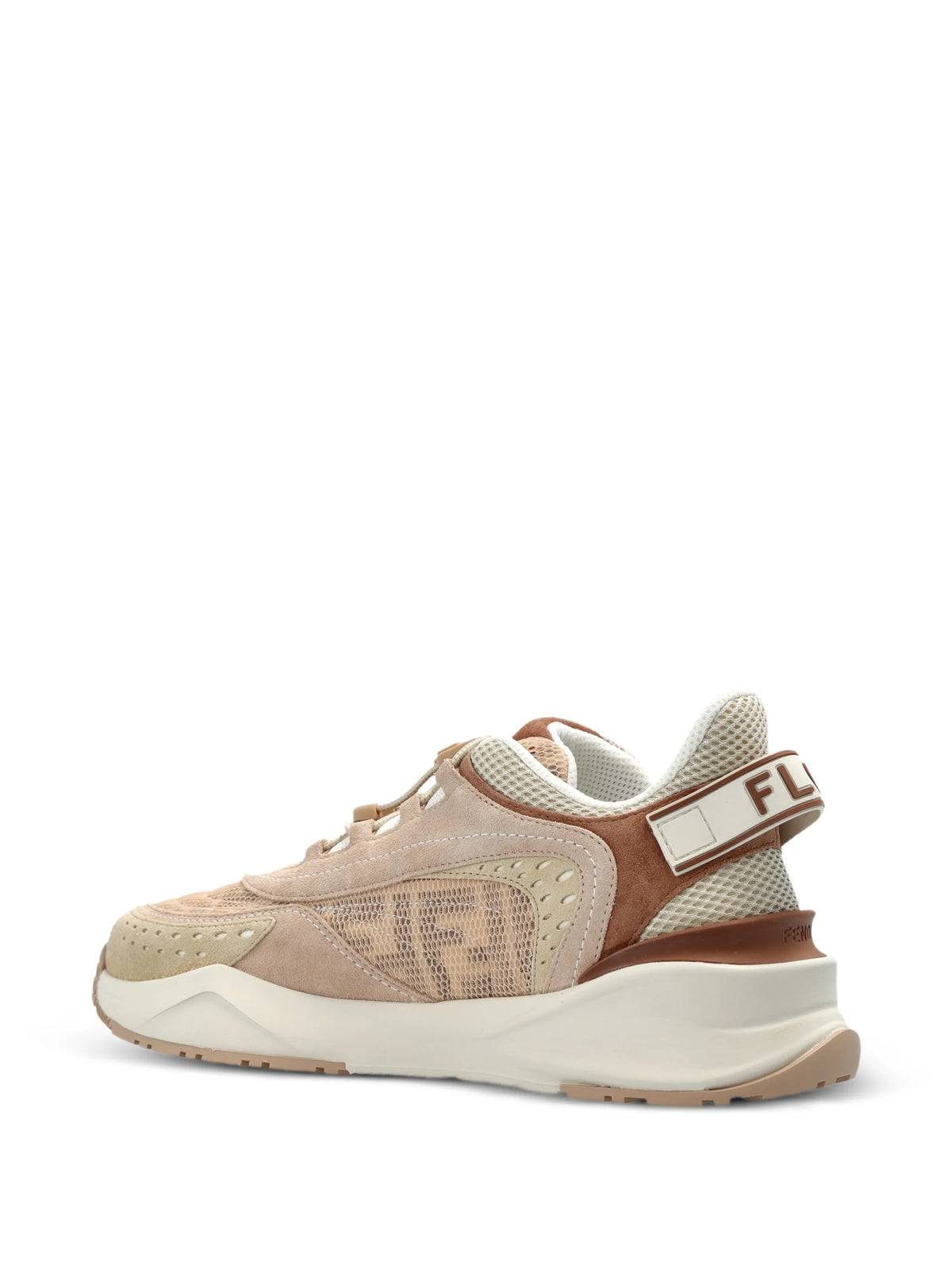 Fendi - Flow Leather-panelled Sneakers