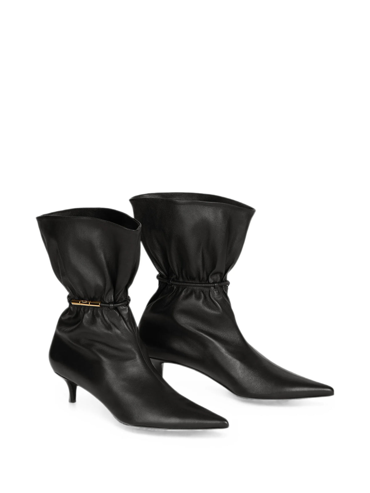 Balmain - Sphynx Smooth Leather Ankle Boots