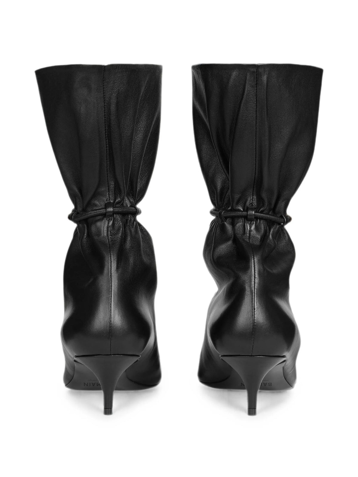 Balmain - Sphynx Smooth Leather Ankle Boots