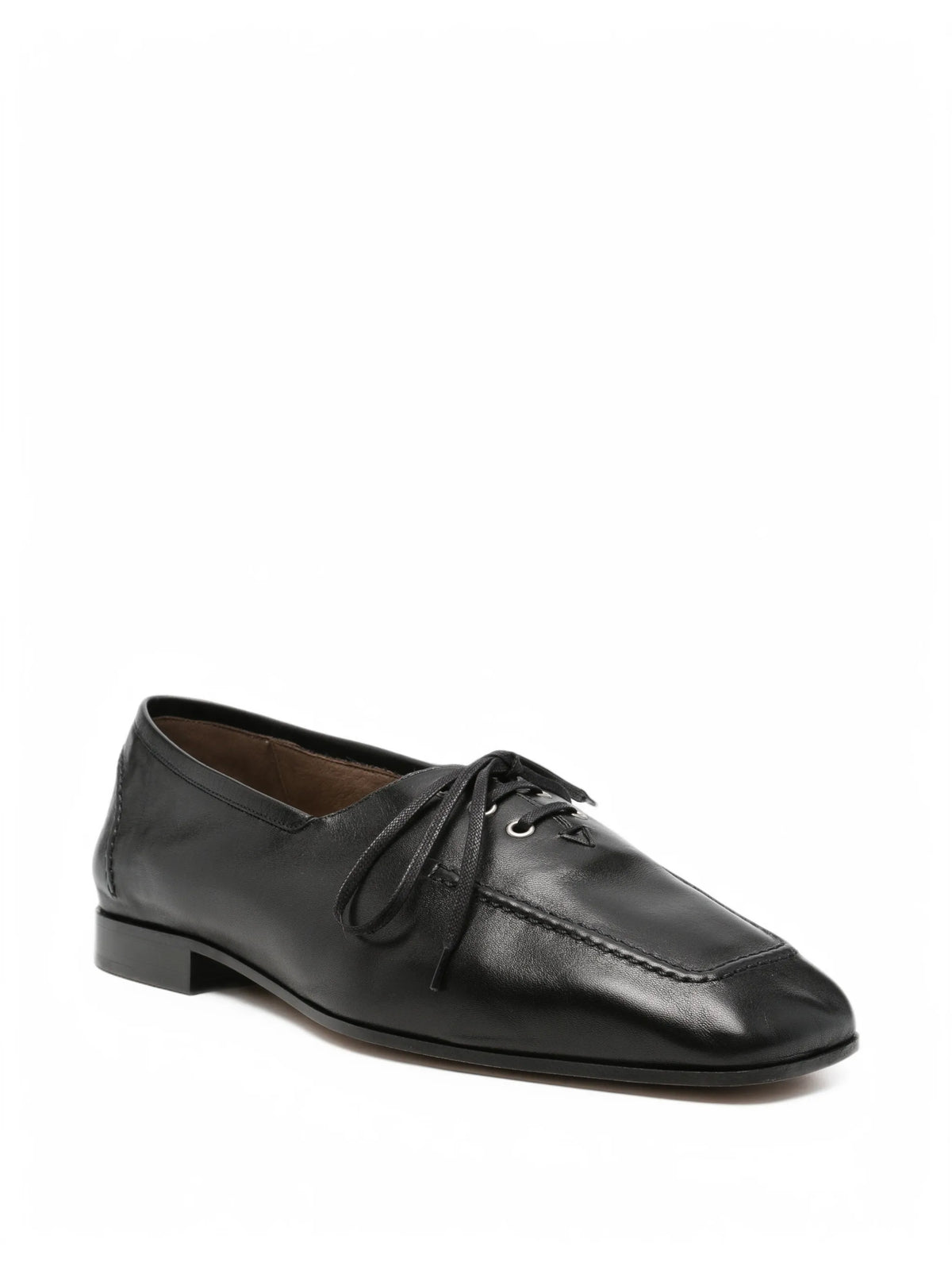 Bottega Veneta - Crinkled-nappa Lace-up Loafers