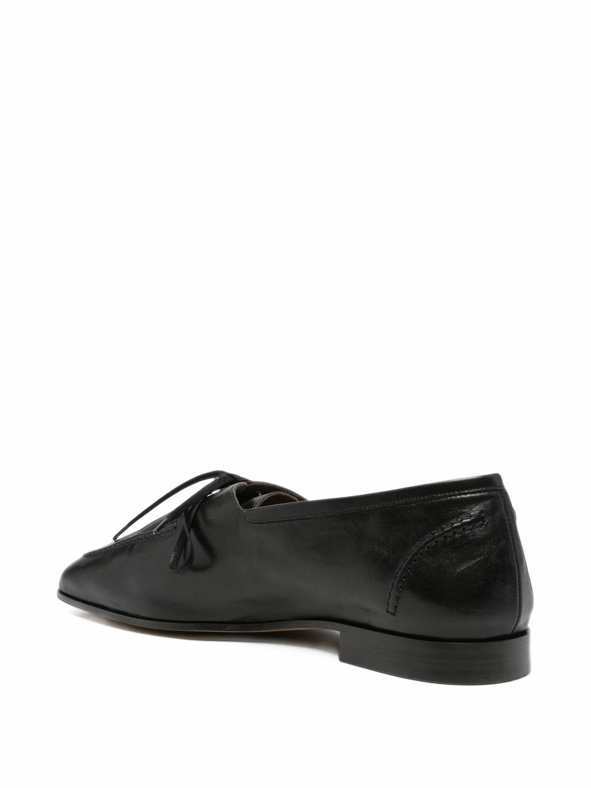 Bottega Veneta - Crinkled-nappa Lace-up Loafers