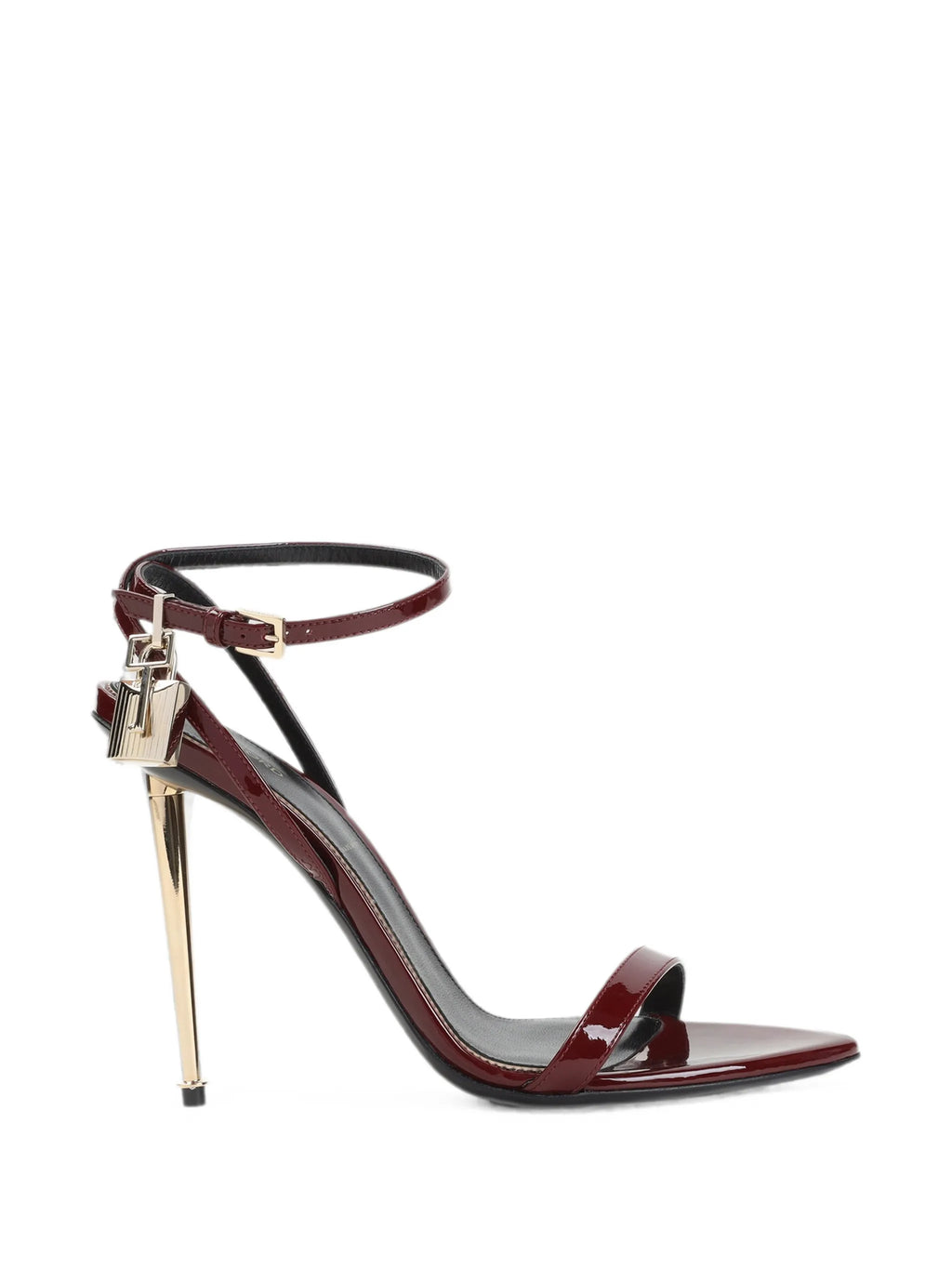 Tom Ford - Patent Leather Padlock Pointy Naked Sandal