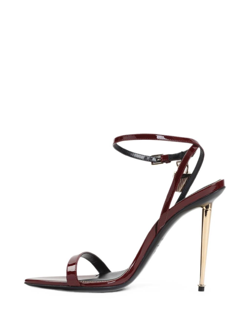 Tom Ford - Patent Leather Padlock Pointy Naked Sandal