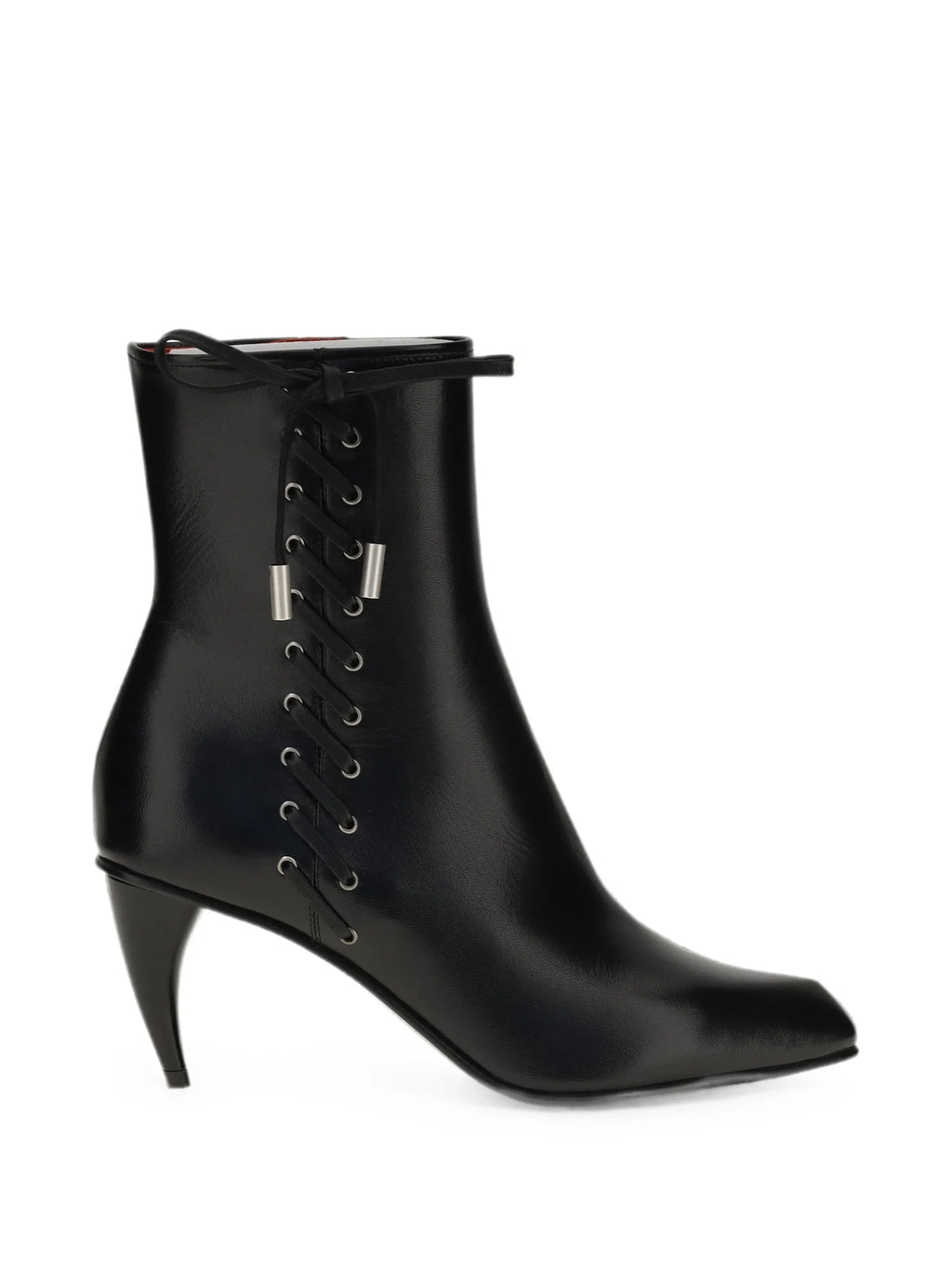 Alexander McQueen - Lace-up Leather Ankle Boots