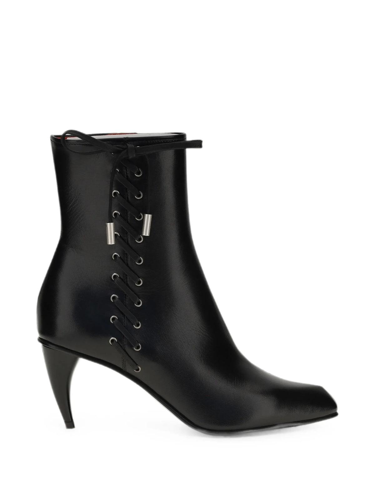 Alexander McQueen - Lace-up Leather Ankle Boots