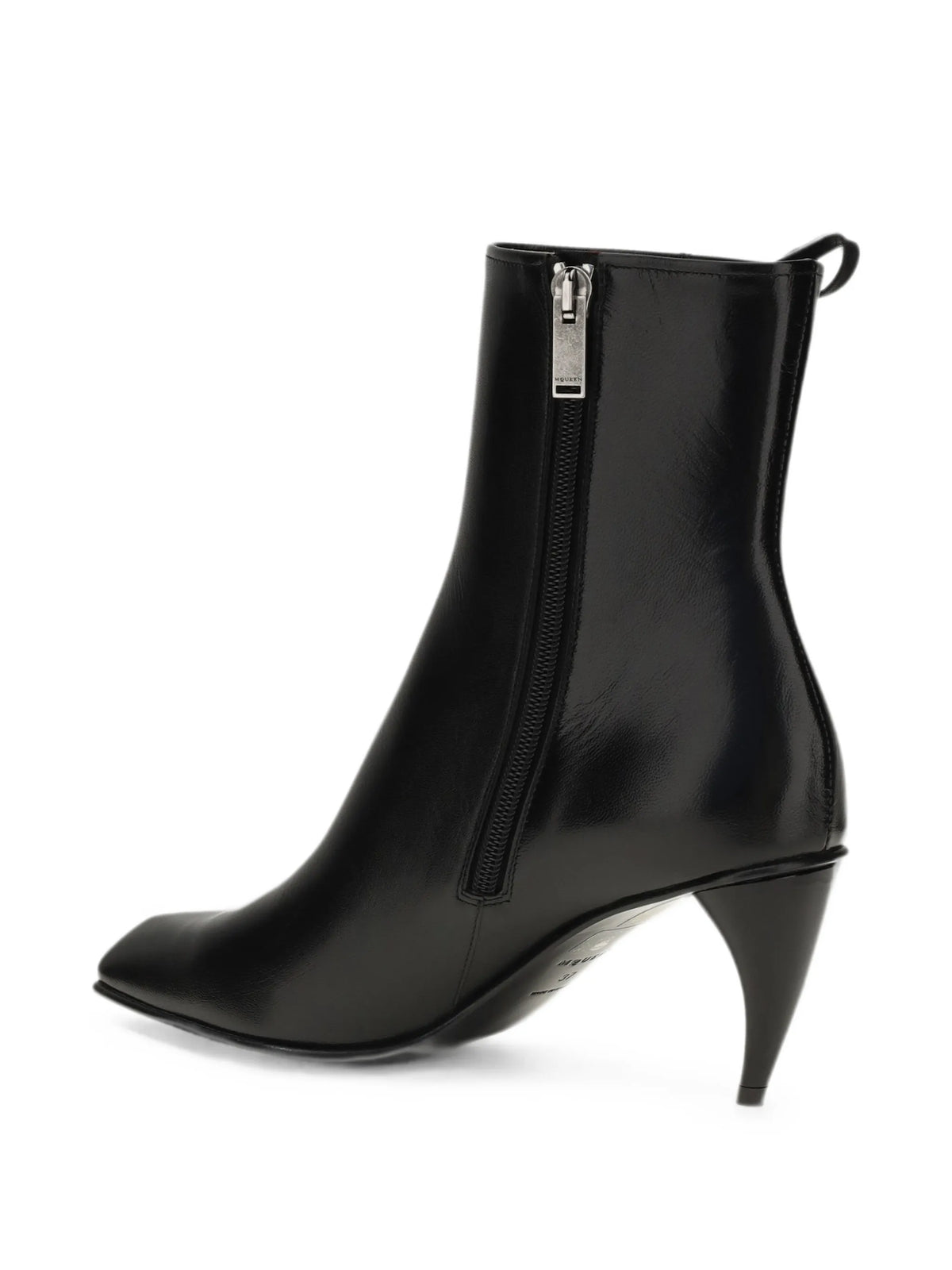 Alexander McQueen - Lace-up Leather Ankle Boots