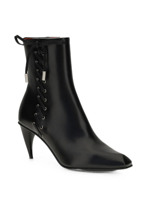 Alexander McQueen - Lace-up Leather Ankle Boots