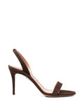 Aquazzura - So Nude Suede Slingback Sandals