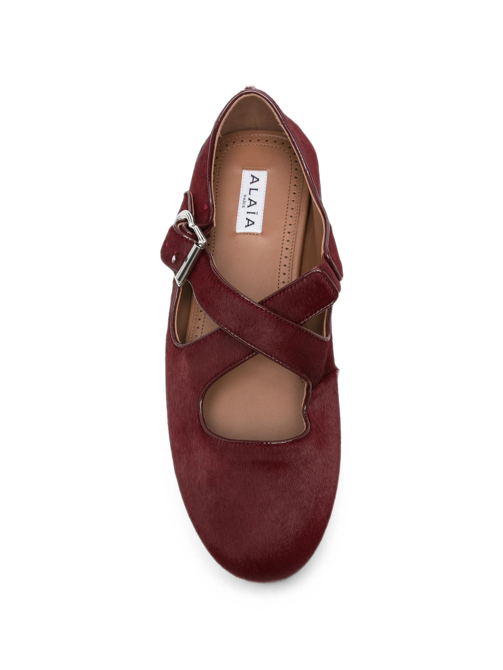 Alaïa - Criss-cross Calf-hair Ballet Flats