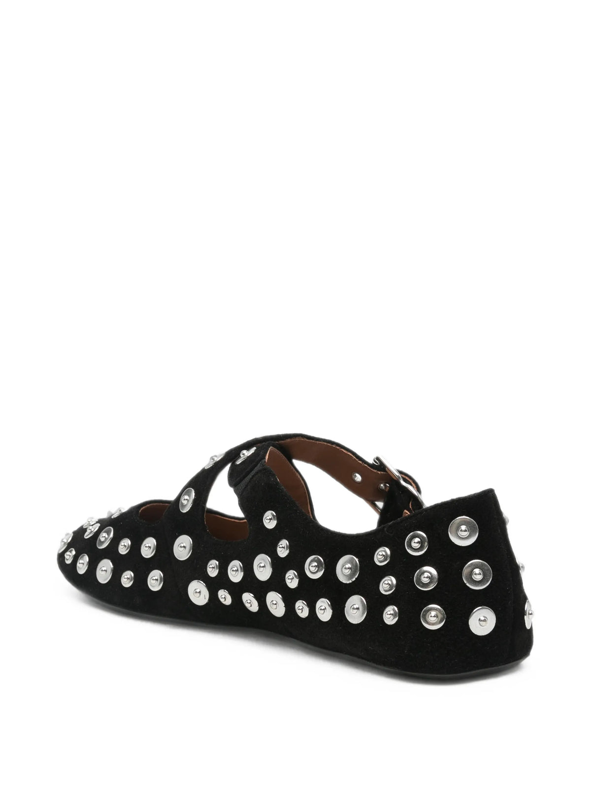 Alaïa - Criss-Cross Stud-embellished Ballet Flats