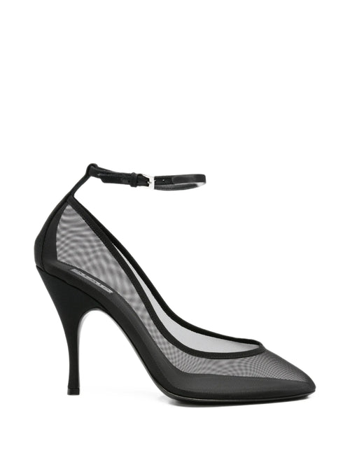 Alaïa - Iris Mesh Ankle-strap Pumps