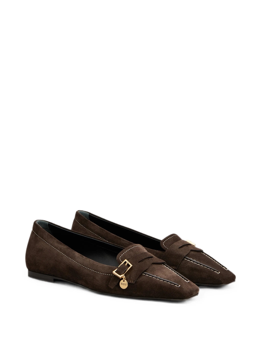 Tod's - Buckle-detail Contrast-stitch Loafers