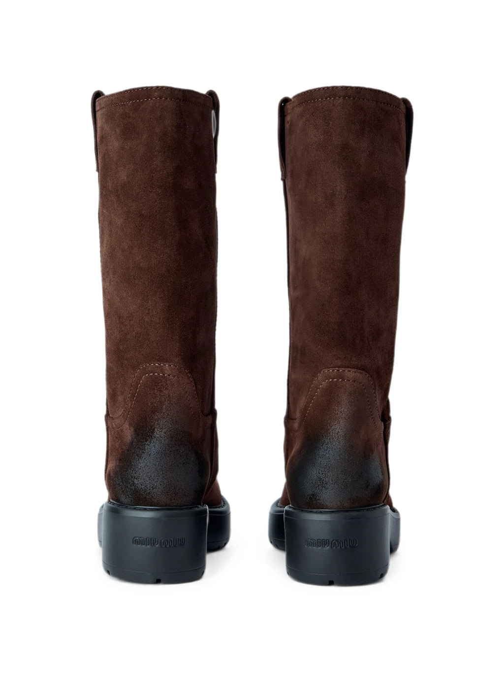 Miu Miu - Round-toe Suede Boots