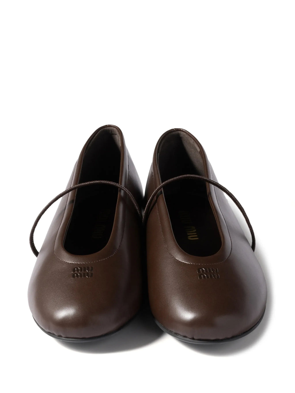 Miu Miu - Logo-embossed Ballet Flats