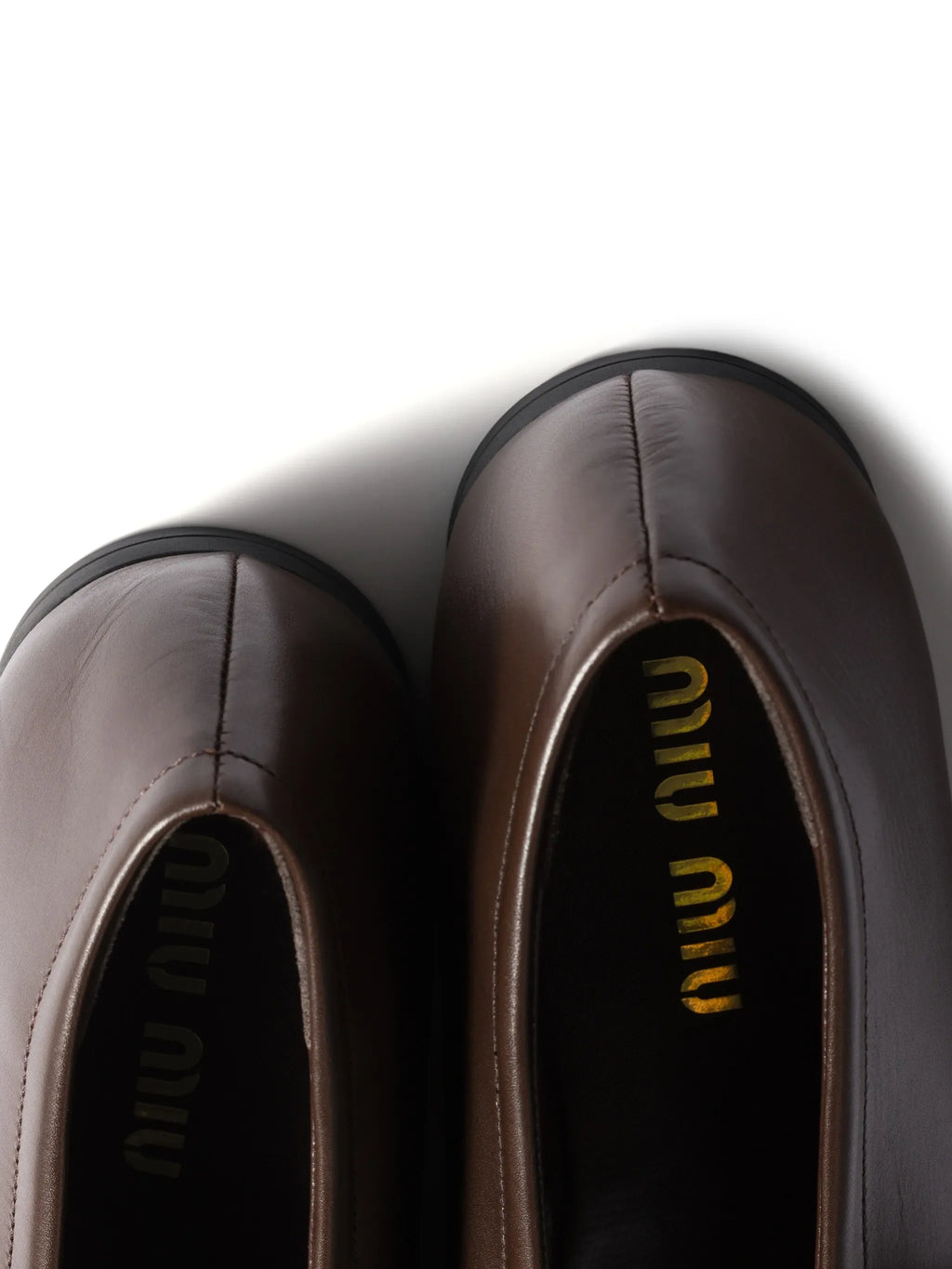 Miu Miu - Logo-embossed Ballet Flats