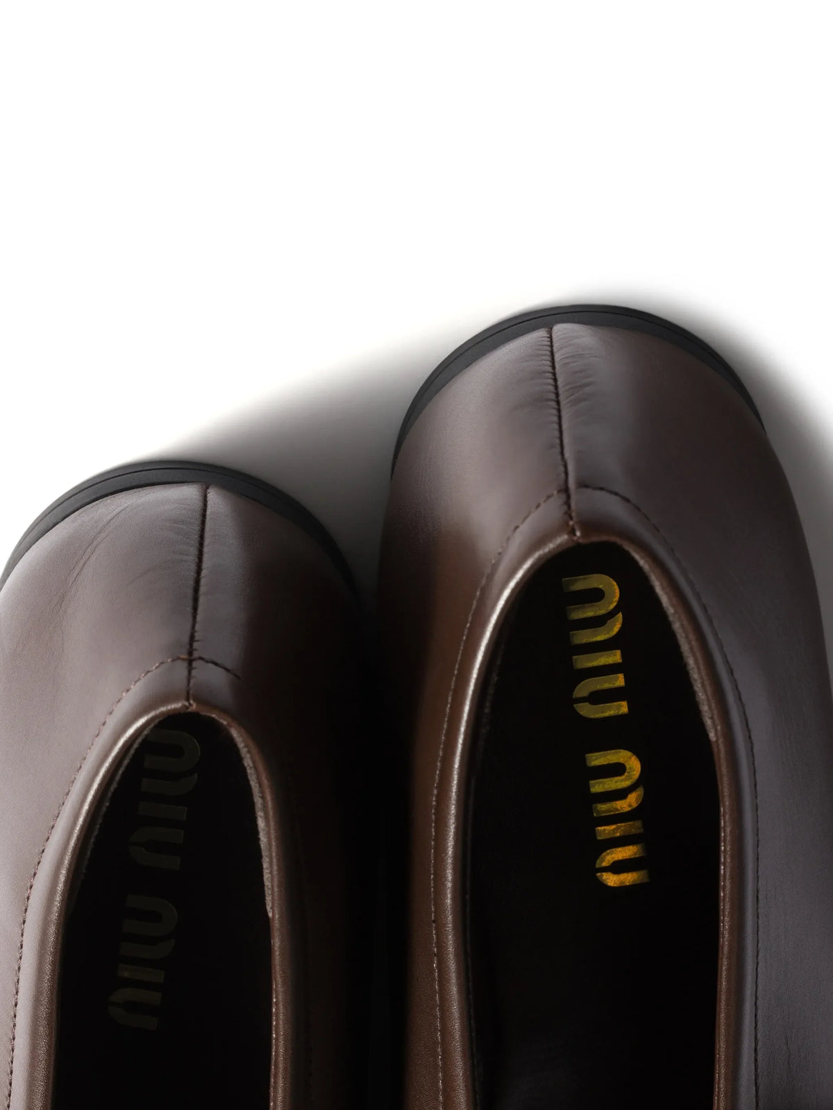 Miu Miu - Logo-embossed Ballet Flats