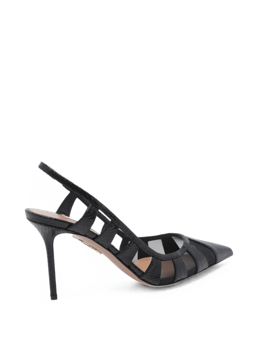 Aquazzura - Screen Mesh-panelled Pumps