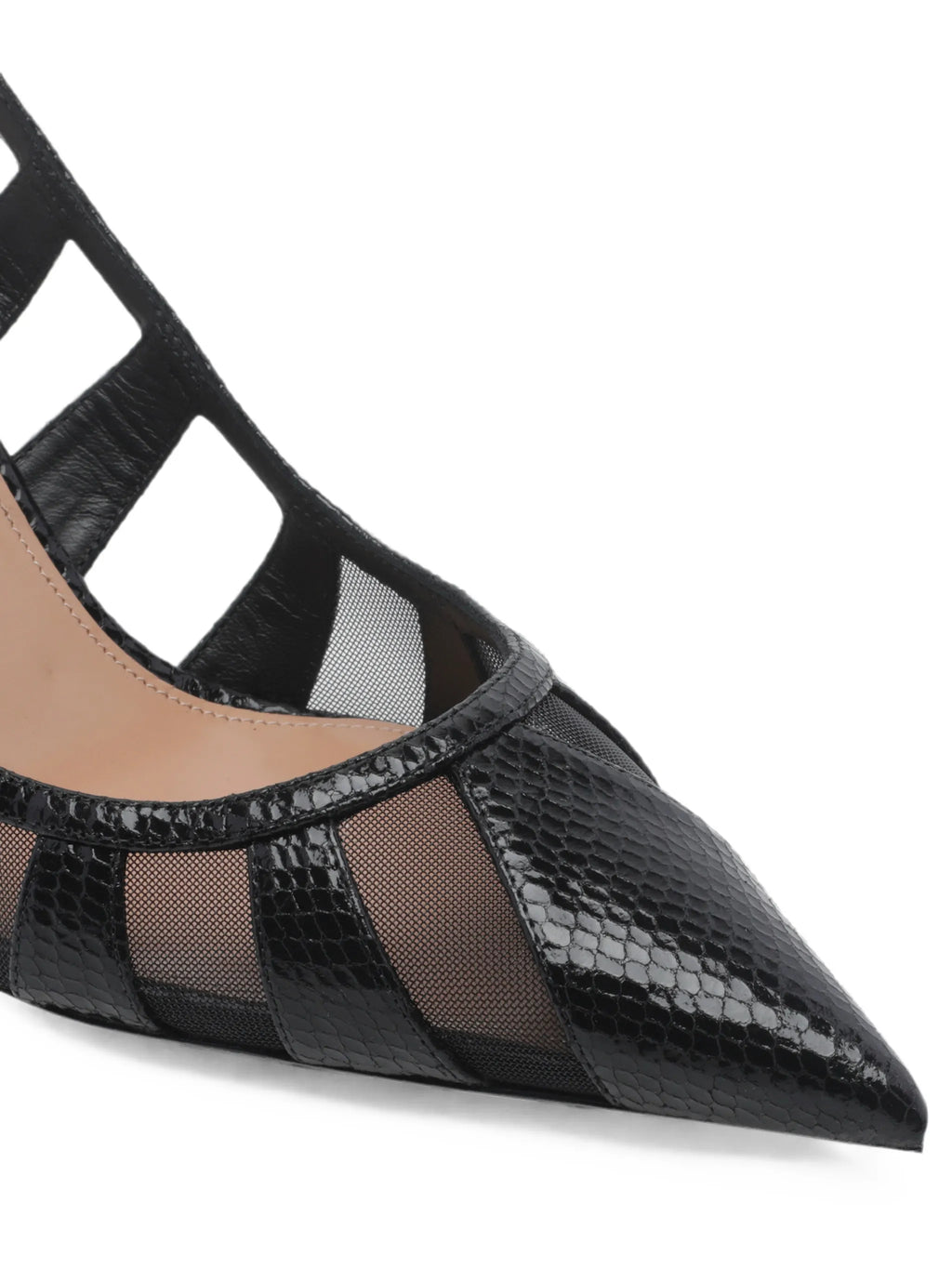 Aquazzura - Screen Mesh-panelled Pumps