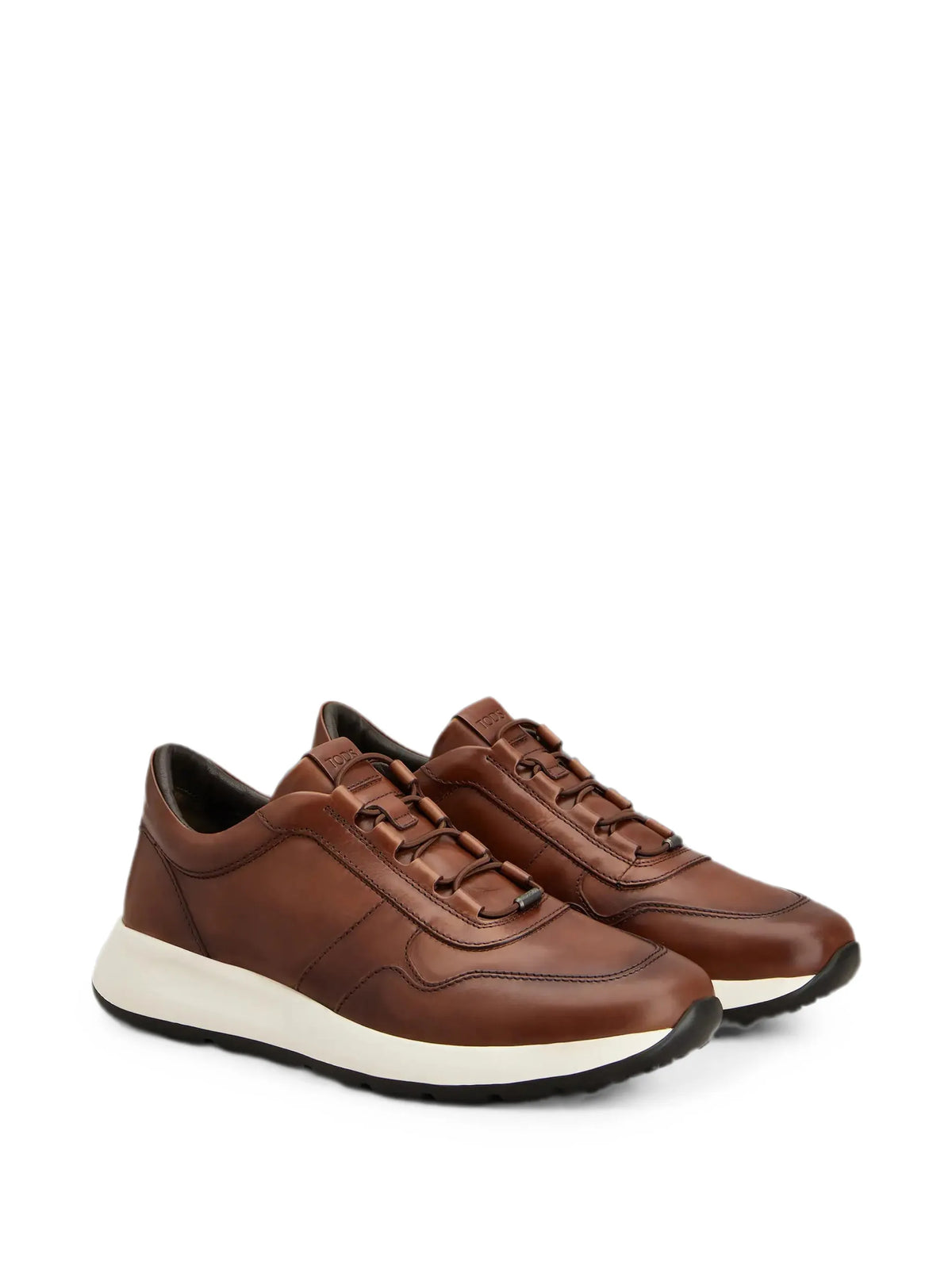 Tod's - Red Dot Leather Sneakers In Leather
