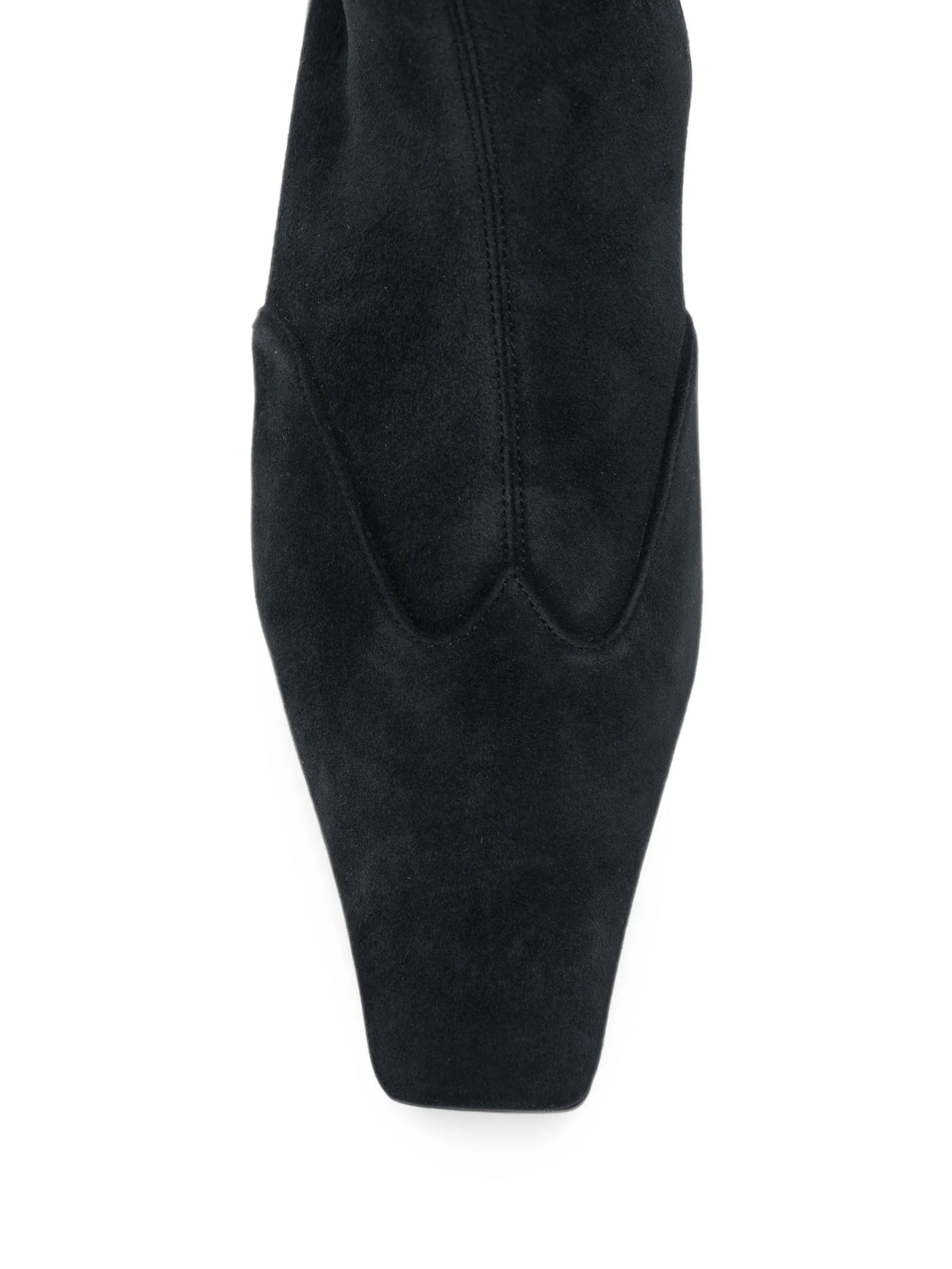 Khaite - Square-toe Suede Ankle Boots