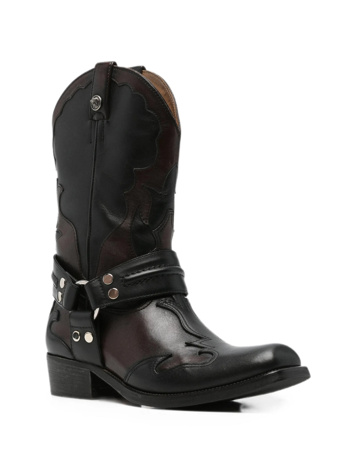 Versace - Harness-detail Embroidered Boots