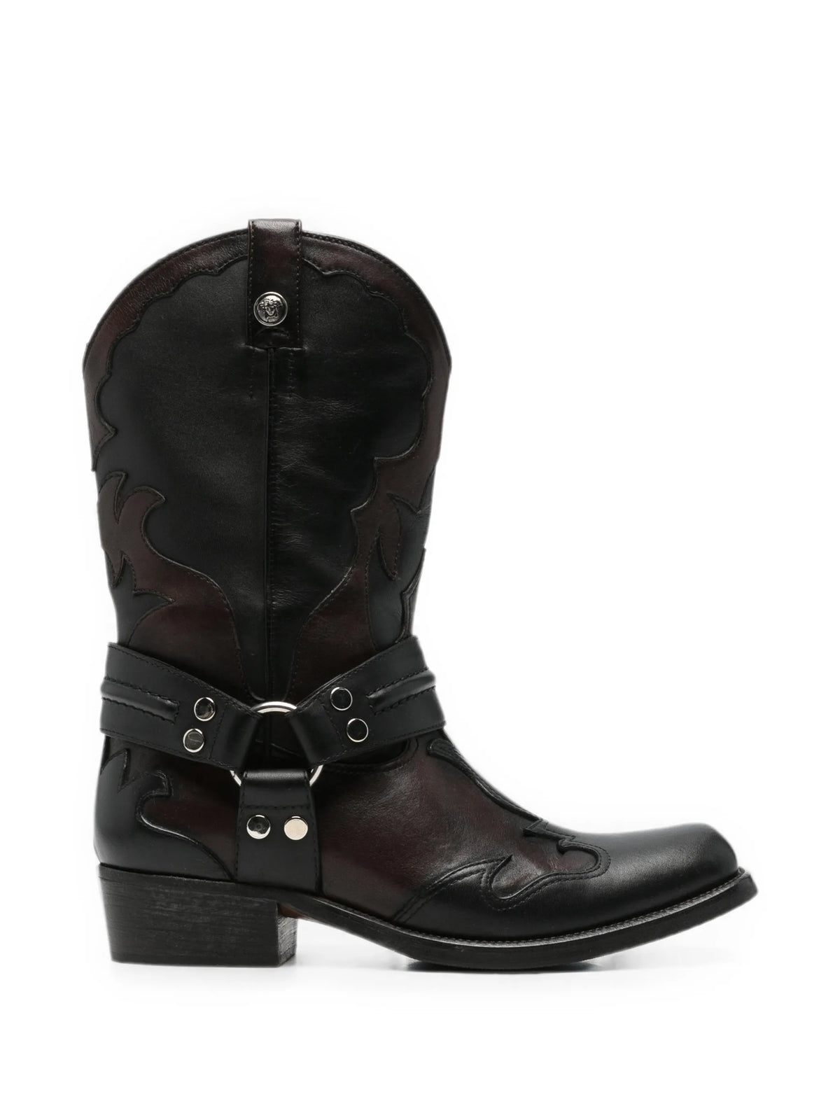 Versace - Harness-detail Embroidered Boots