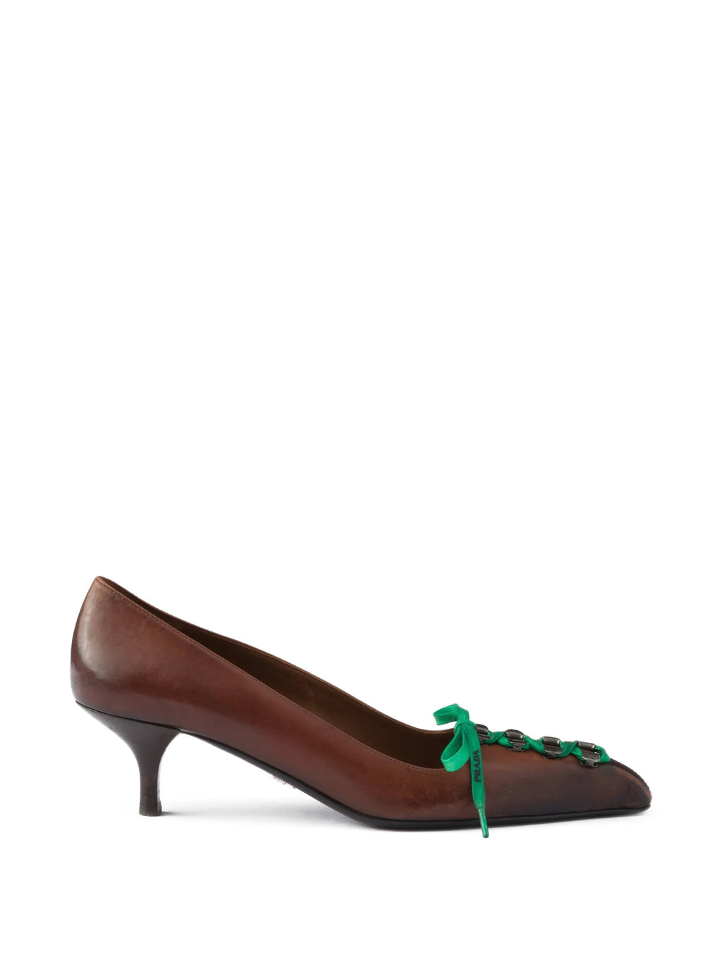 Prada - Antiqued Leather Pumps