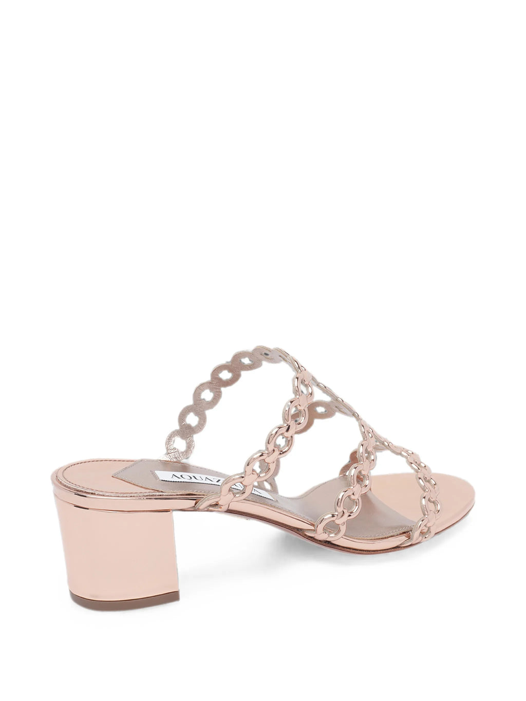 Aquazzura - Intertwined-chain Block-heel Sandals