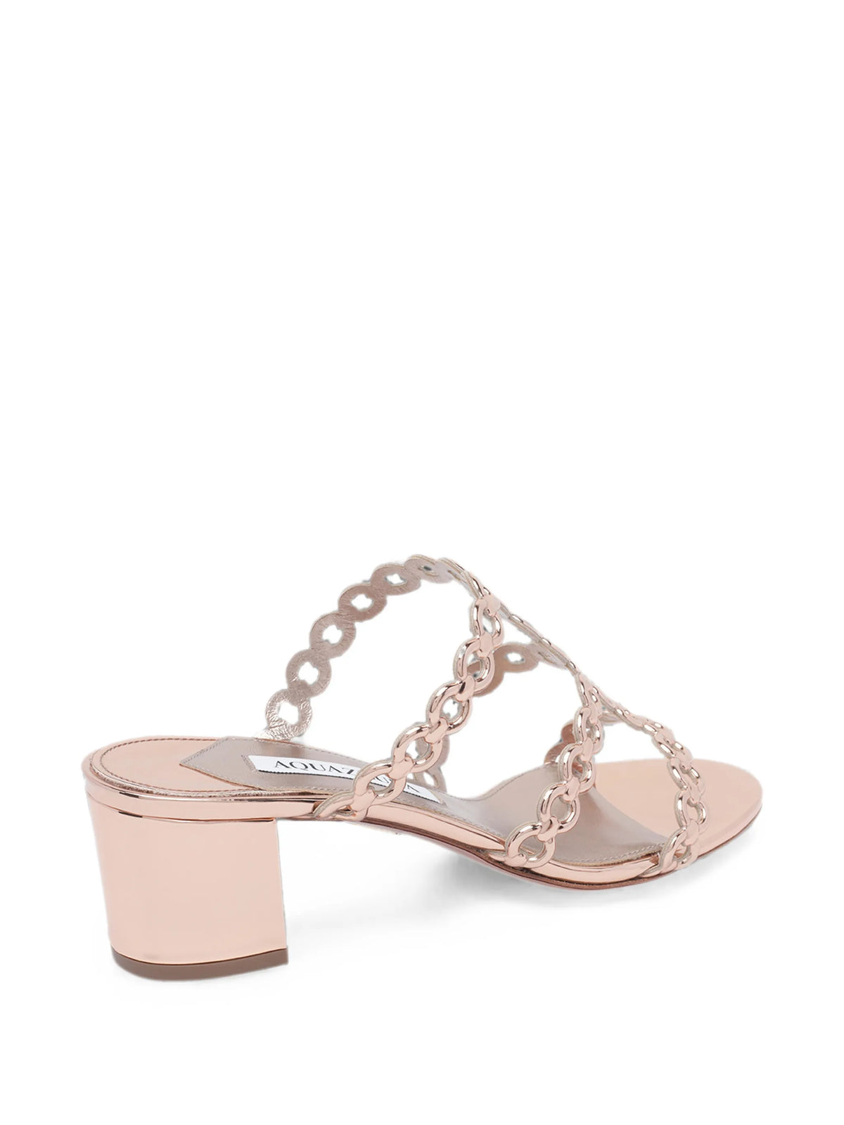 Aquazzura - Intertwined-chain Block-heel Sandals