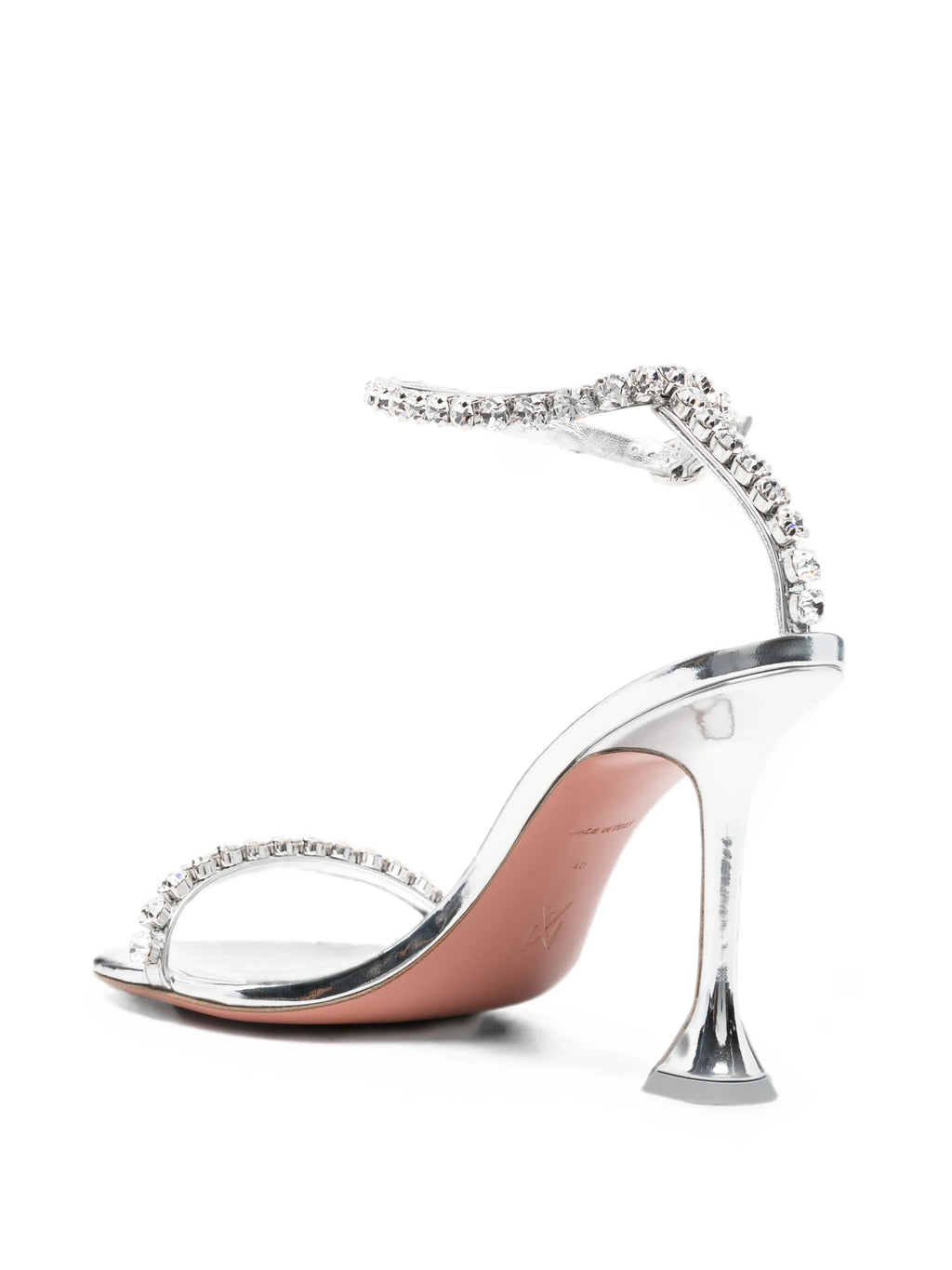 Amina Muaddi - Gigi Crystal-embellished Heeled Sandals