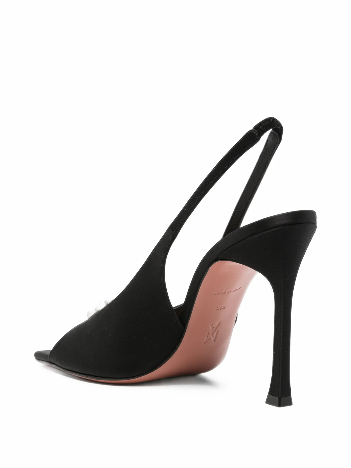 Amina Muaddi - Mini Camelia Slingback Pumps
