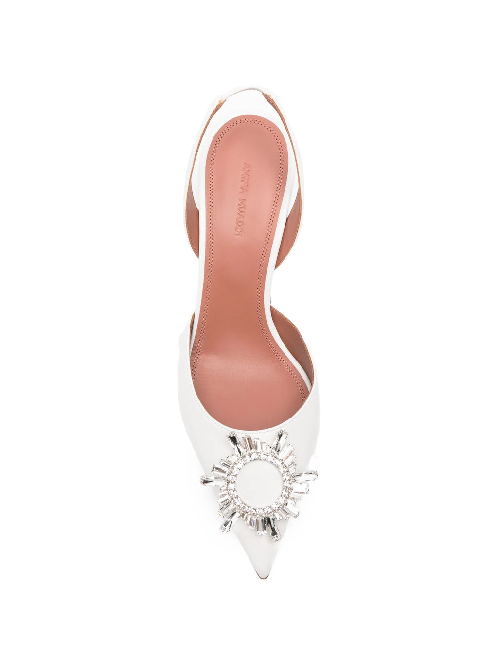 Amina Muaddi - Begum Crystal-embellished Slingback Pumps