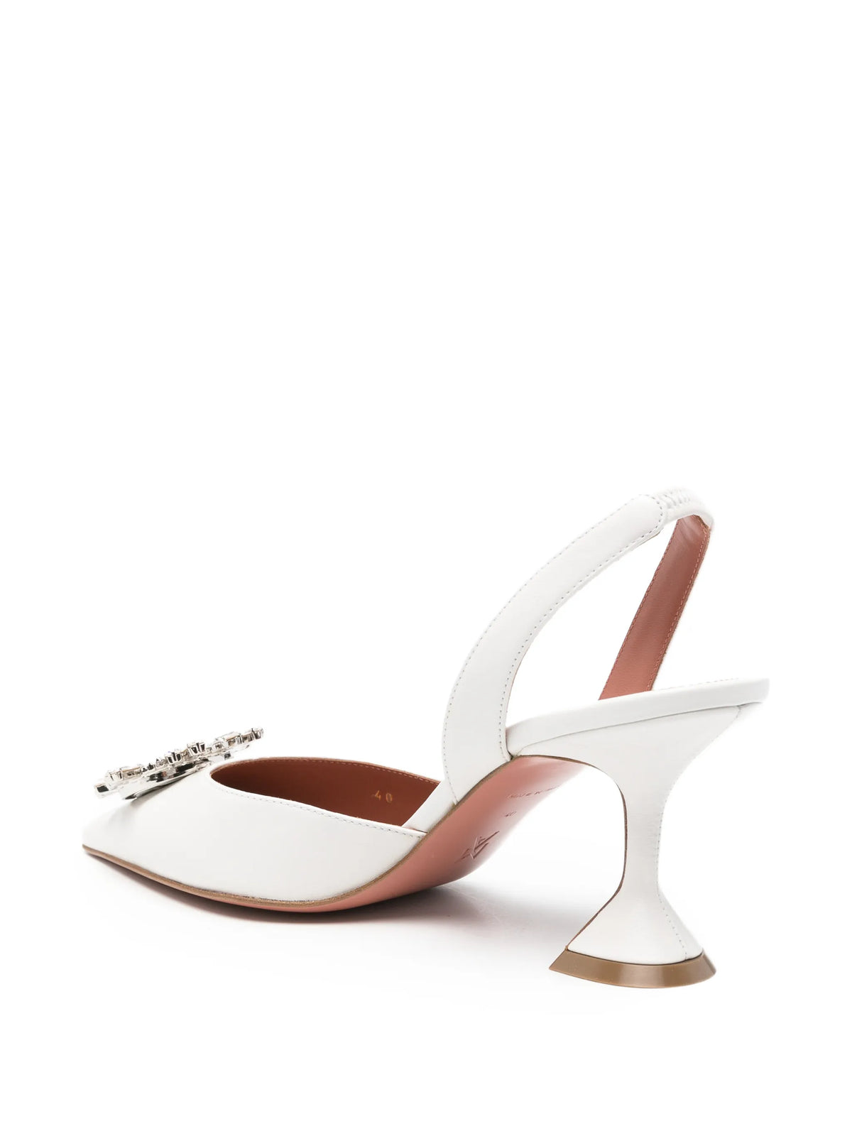 Amina Muaddi - Begum Crystal-embellished Slingback Pumps