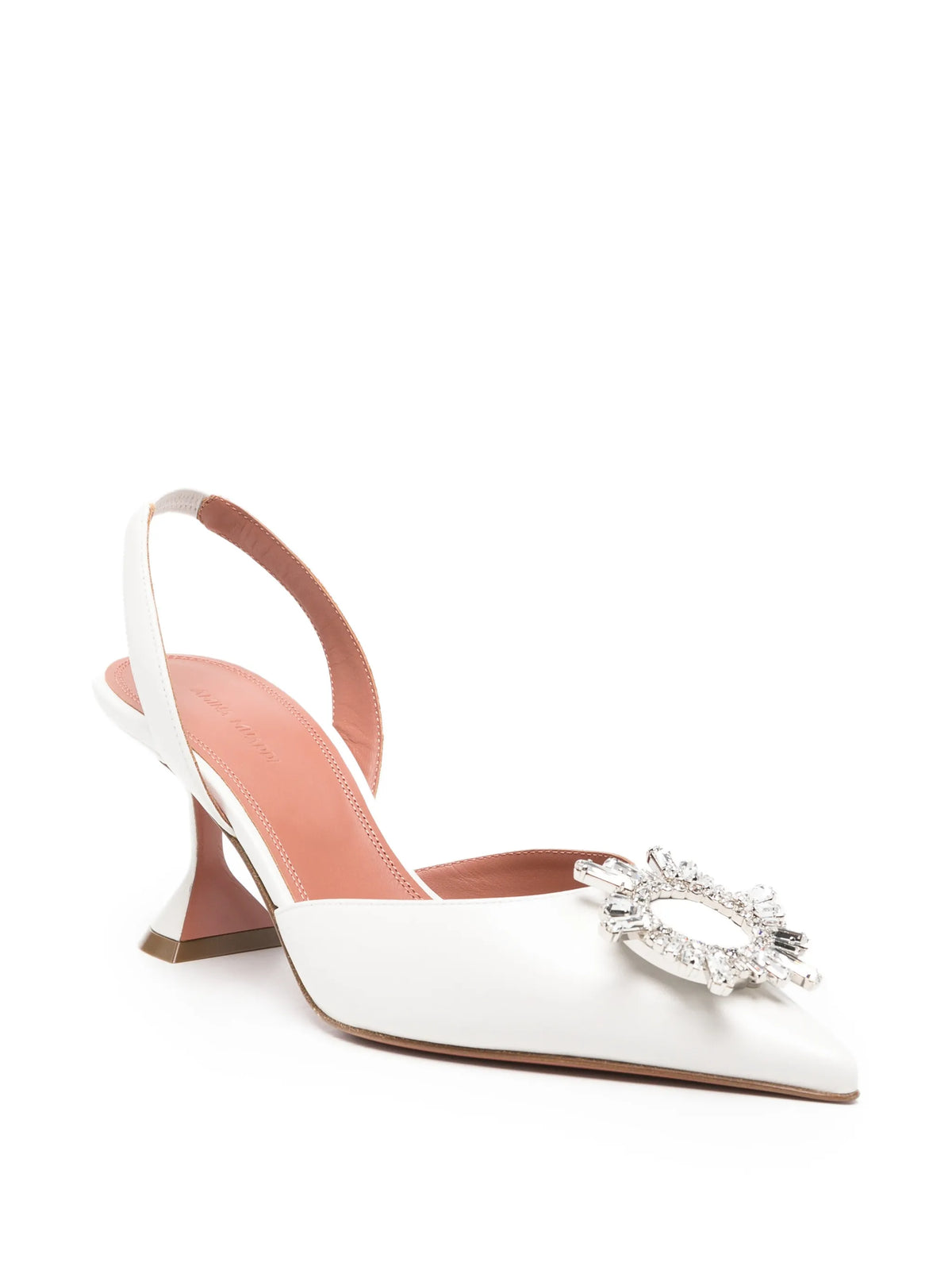Amina Muaddi - Begum Crystal-embellished Slingback Pumps
