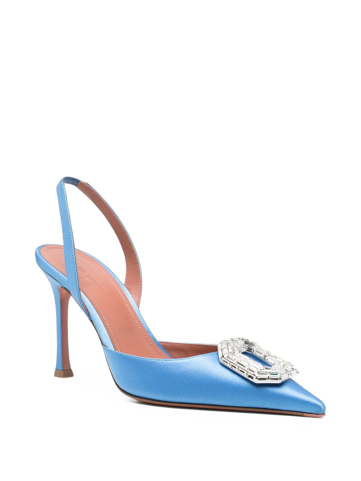 Amina Muaddi - Camelia Crystal-embellished Slingback Pumps