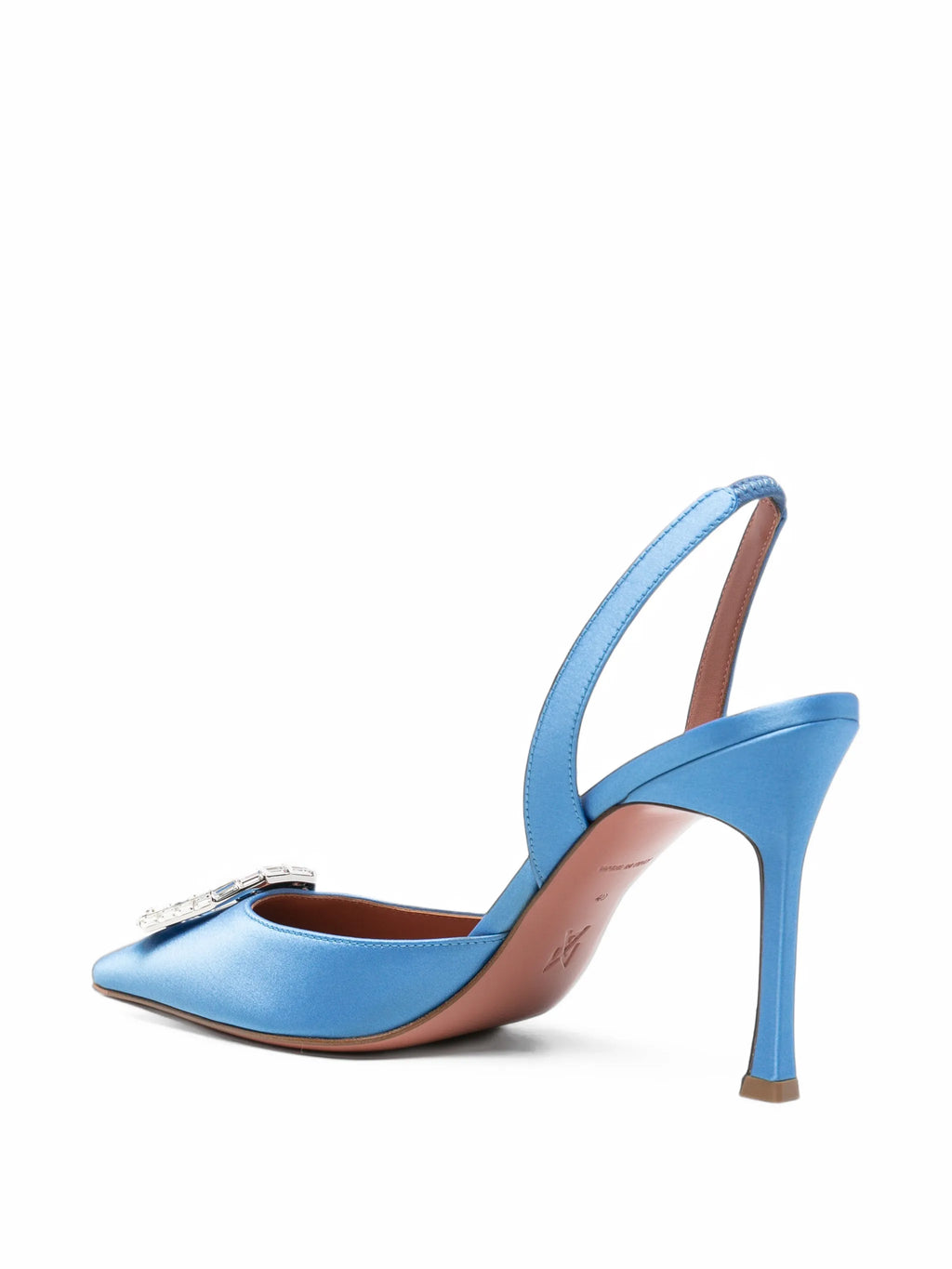 Amina Muaddi - Camelia Crystal-embellished Slingback Pumps